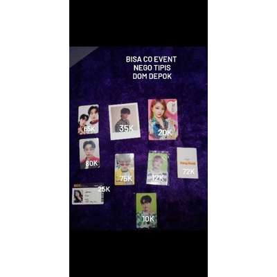 Photocard Official Nct,Aespa,Bts,Monsta x, Lemonilo,Nct dream,Nct 127