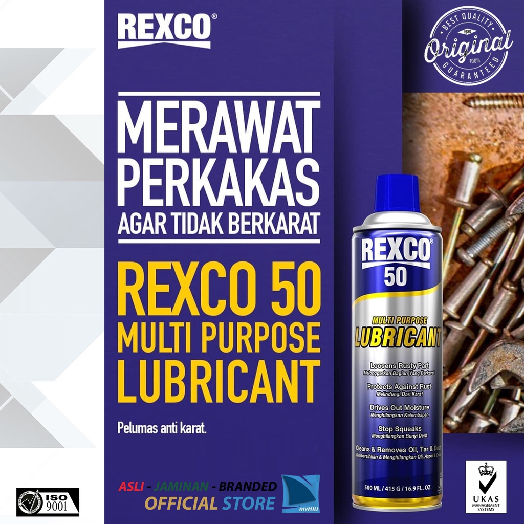 Pelumas Serbaguna 120 ml ~ 500 ml / Multipurpose Lubricant REXCO 50
