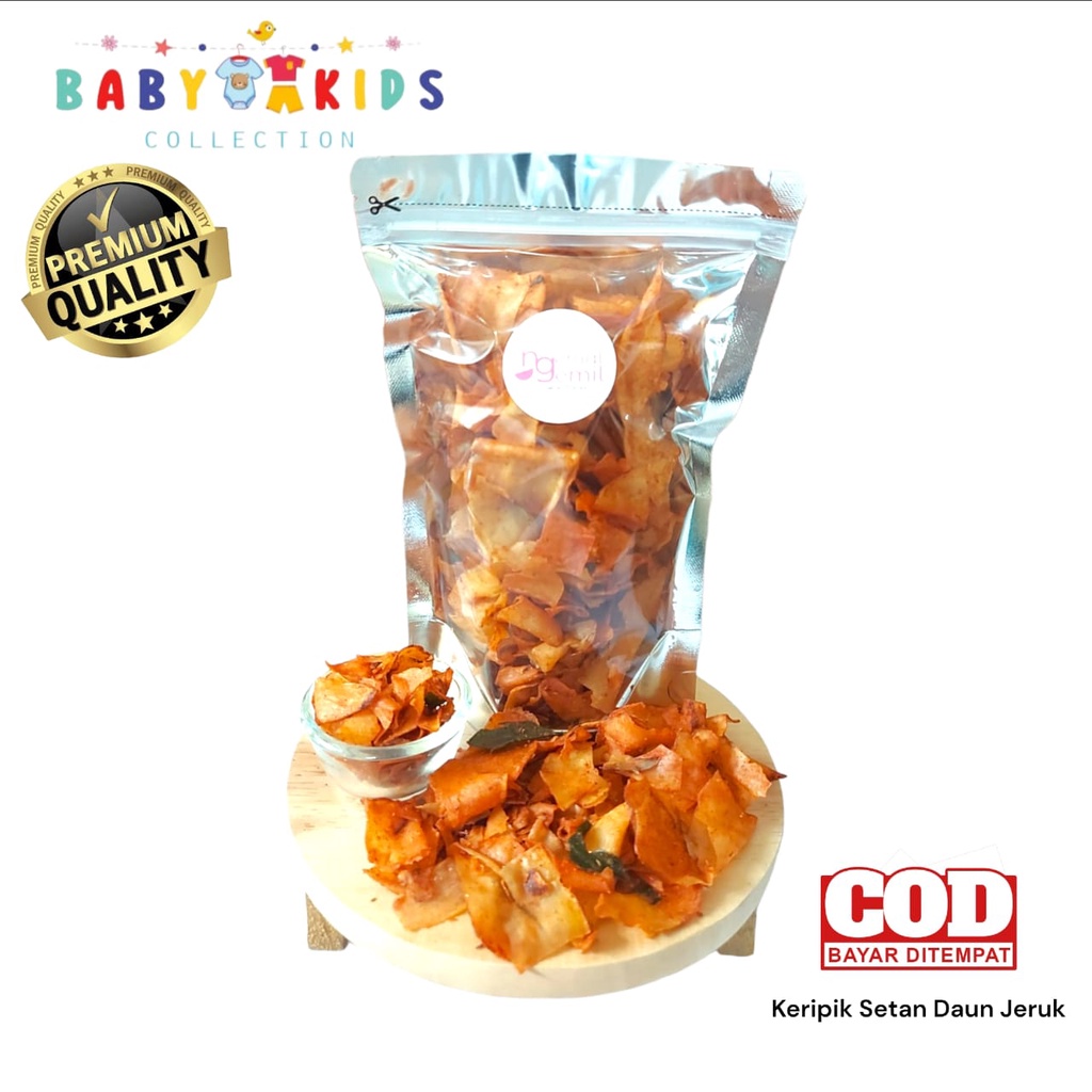 

Kripik Extra Pedas Bumbu Rempah Daun Jeruk Kripset Daun Jeruk Keripik Homemade Kualitas Premium