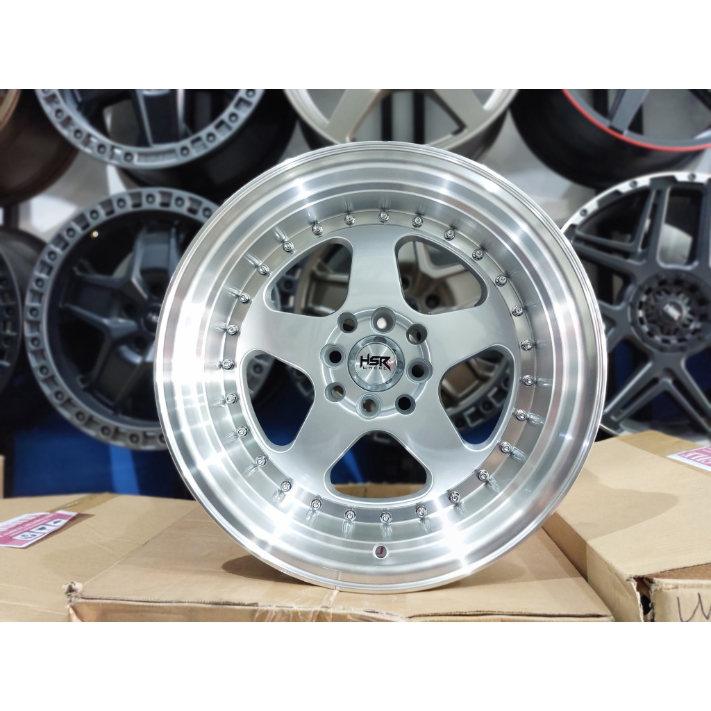 VELG MOBIL LEBAR BELANG 8/9 RING 16 TIPE BURN HSR COCOK BUAT MOBIL LUBANG 4