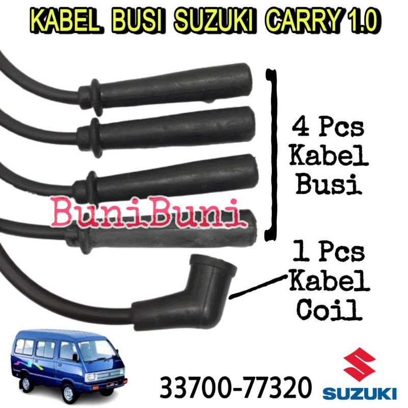 KABEL BUSI Mobil Suzuki CARRY EXTRA 1.0 ST100 &amp; KATANA - 1 Set