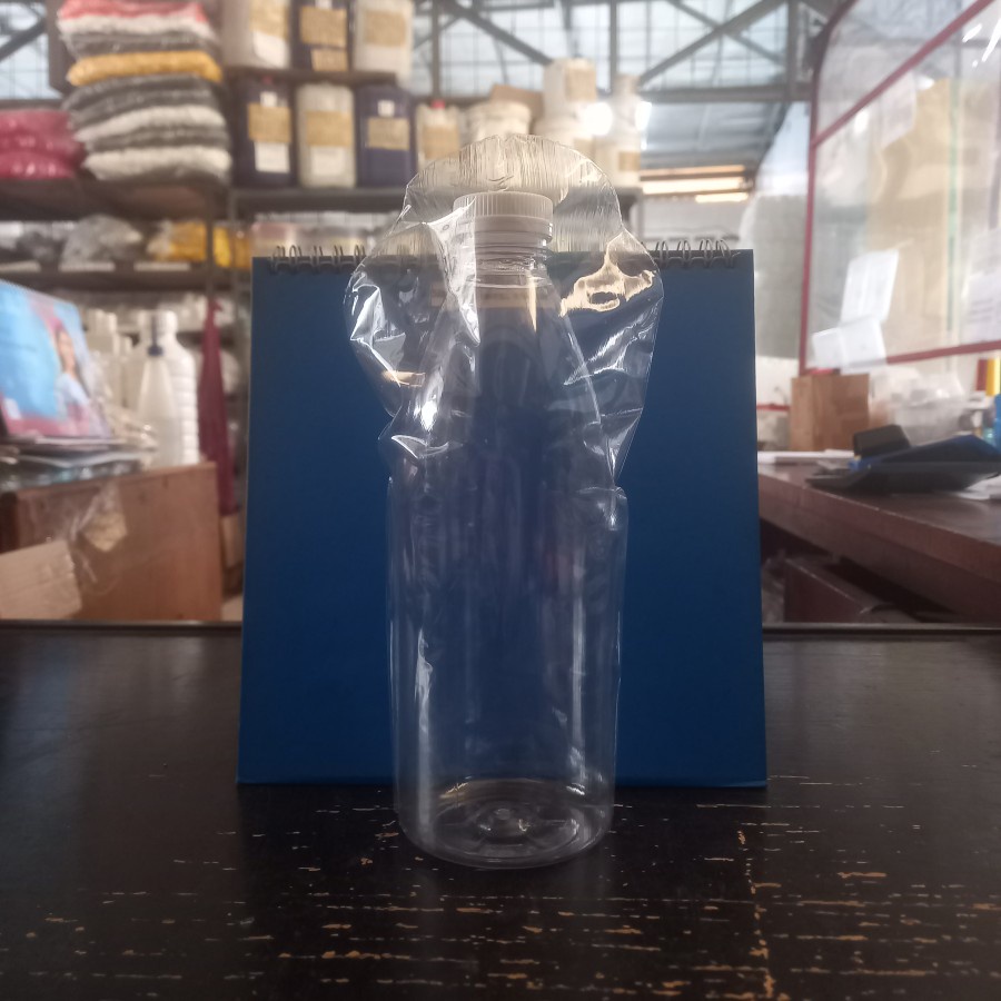 Shrink Wrap Segel Plastik Lengkung Botol Cantik Valencia 600ML