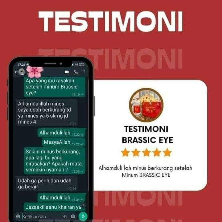 Paket 3 Botol Brassic Eye Original 100% Kesehatan Mata