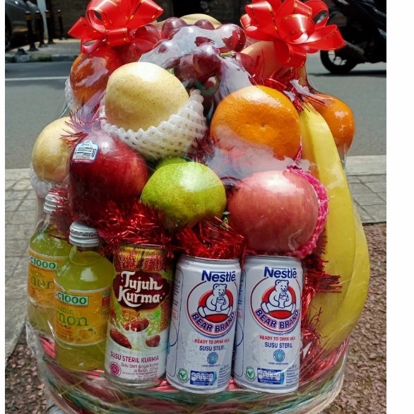 

Parcel Parsel Buah Segar Plus Vitamin/Parsel Orang Sakit Covid