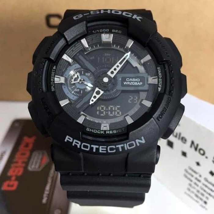 Jam Tangan Pria Casio G-Shock GA 100 Black 45mm Original