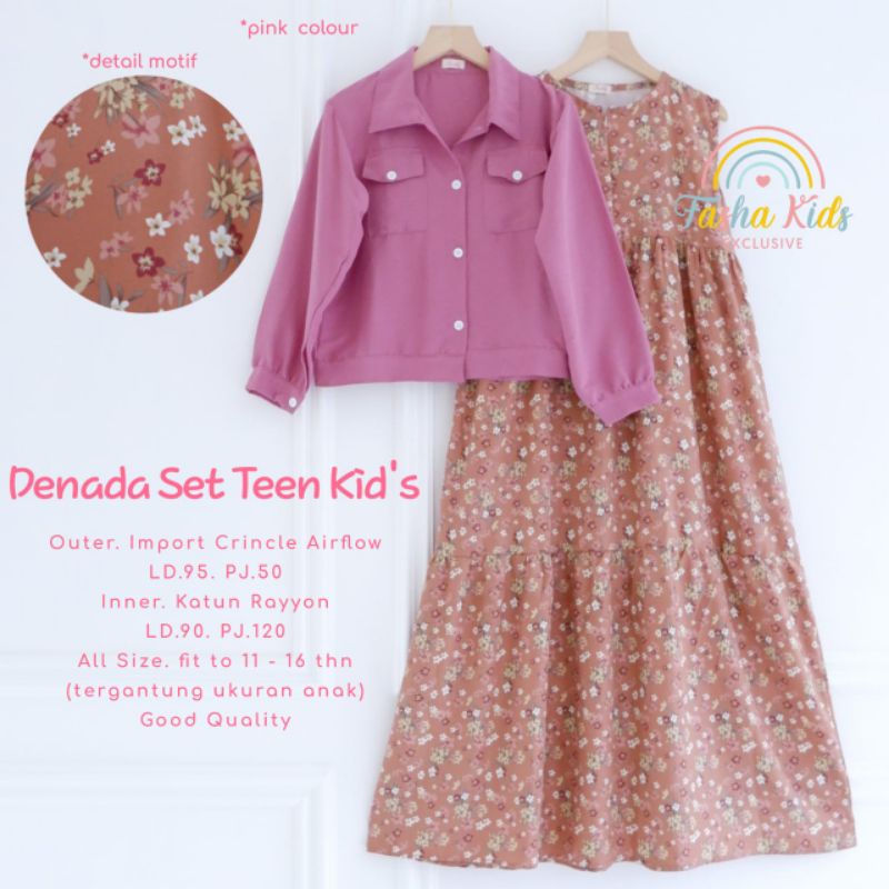 RESTOCK denada set teen kids by fasha