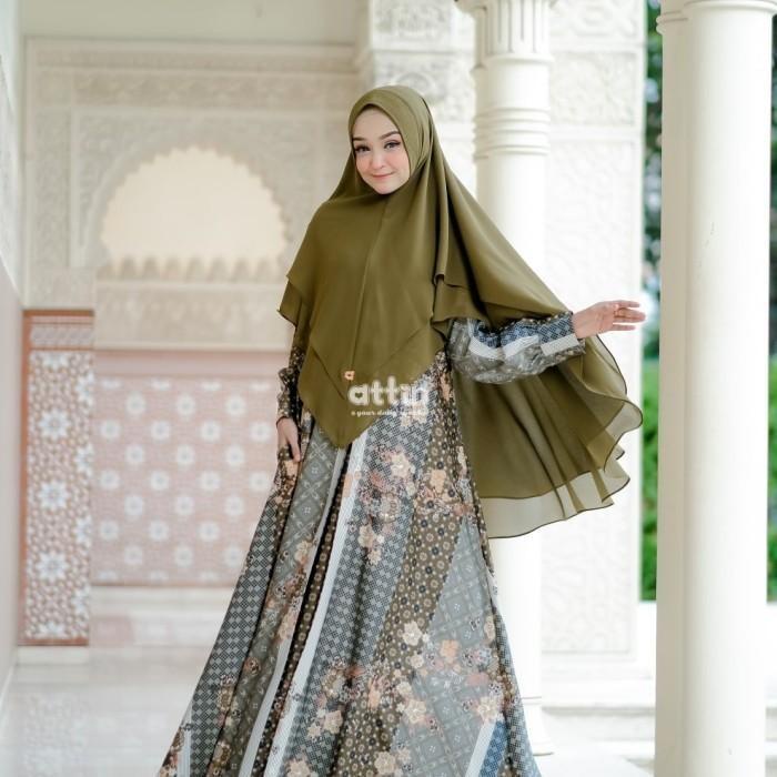 Nismara Dress Gamis Motif Mewah Attin Original Original