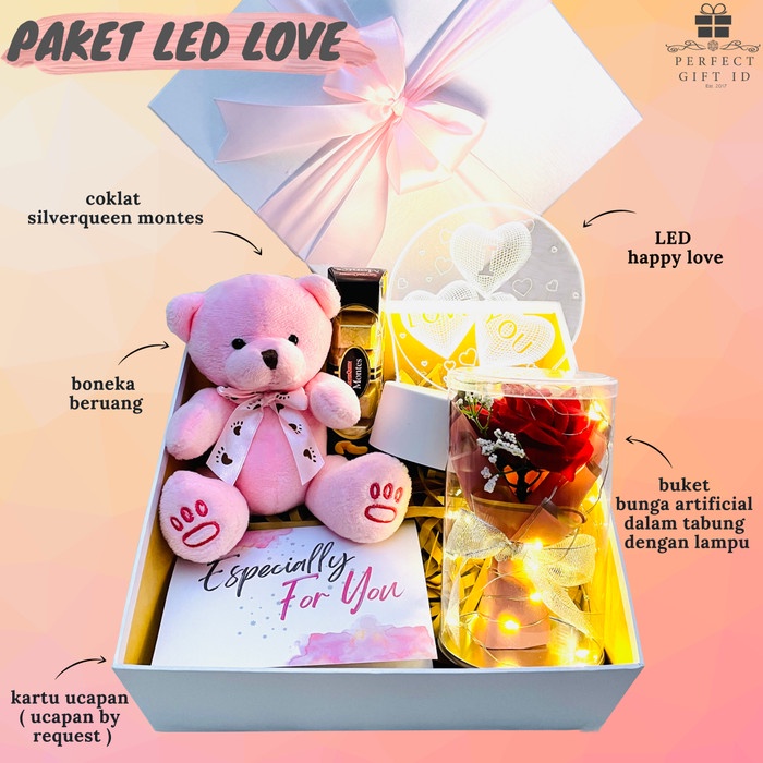 

✨READY✨ -KADO ULANG TAHUN CEWEK KADO VALENTINE HAMPER ULANG TAHUN ANNIVERSARY - PAKET A, LED HBD- 1.1.23