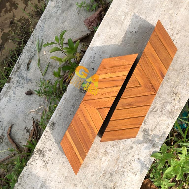 Handle Pintu Rumah Mewah Kayu Jati Motif Perisai