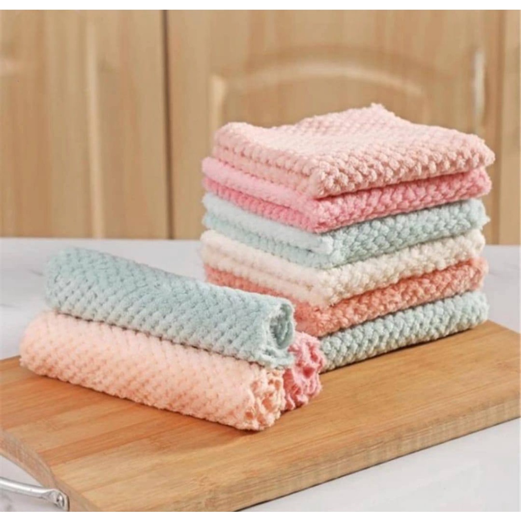 (ISI10PCS PER POUCH) Lap Dapur Tebal Lembut
