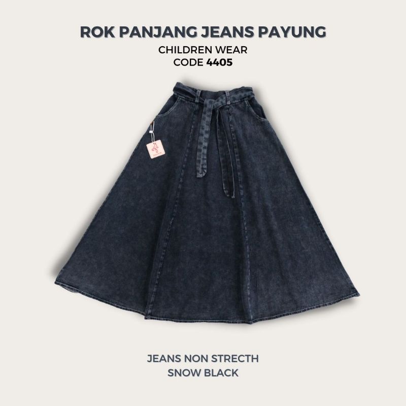 ROK JEANS PANJANG ROK JEANS PAYUNG ROK JEAN LEBAR ROK SEMI JEANS