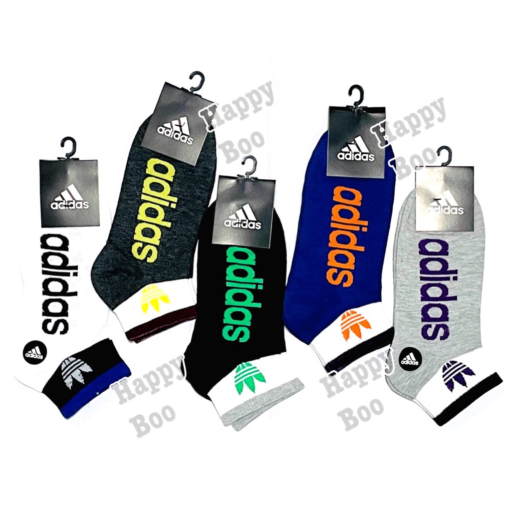 kaos kaki pendek addidas import ADMK warna garis mata kaki men socks sport sports sock women socks