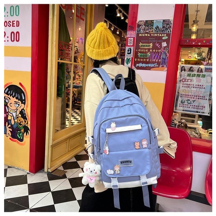 Rasta_Bags - Tas Sekolah Anak Perempuan SMP SMA Ransel Wanita Premium Backpack Besar