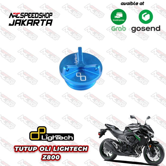 Tutup Oli / Oli Cap Lightech Series 011 Kawasaki Z800 - Blue #Original