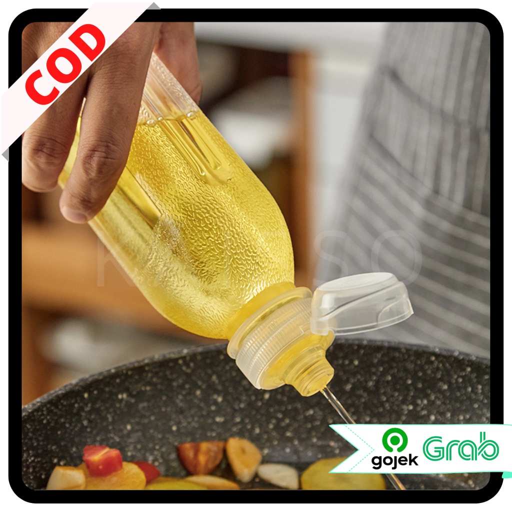 KAISSO - BOTOL PLASTIK TEBAL ANTI TUMPAH / BOTOL FLIPTOP MULTIFUNGSI / BOTOL MINYAK SAUS KECAP ANTI TUMPAH