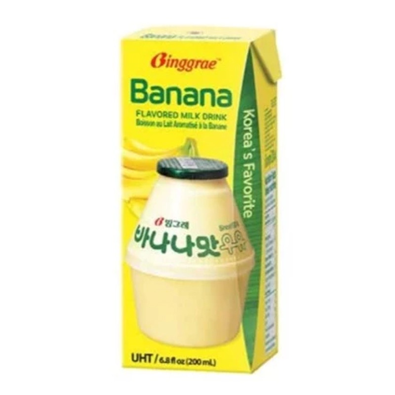 

Binggrae Banana Flavored Milk Drink 200M