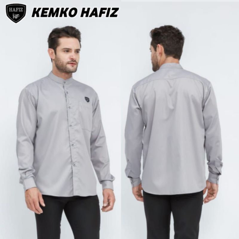 Baju Koko Pria Lengan Panjang Fashion Muslim Simpel Dan Kalem