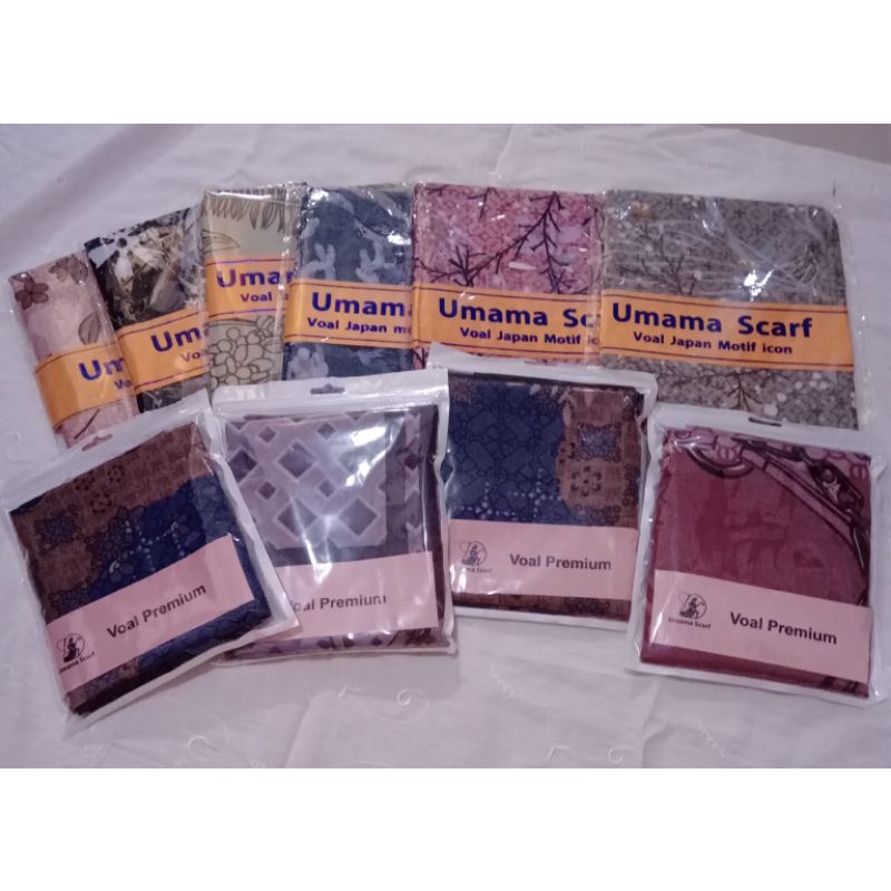 Jilbab umama motif premium dijamin ori dan bagus