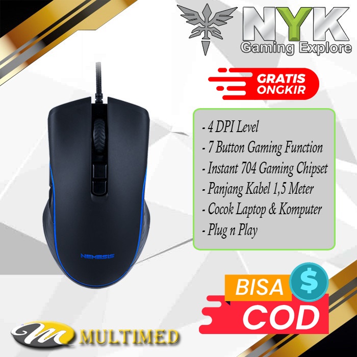 Mouse Gaming NYK HK-200 / HK 200 / HK200 GALAXY Original