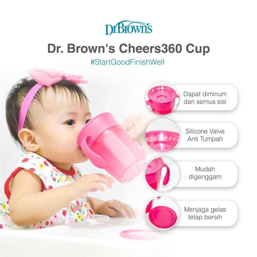 Dr Browns Smooth Cheers 360 Cup with Handle