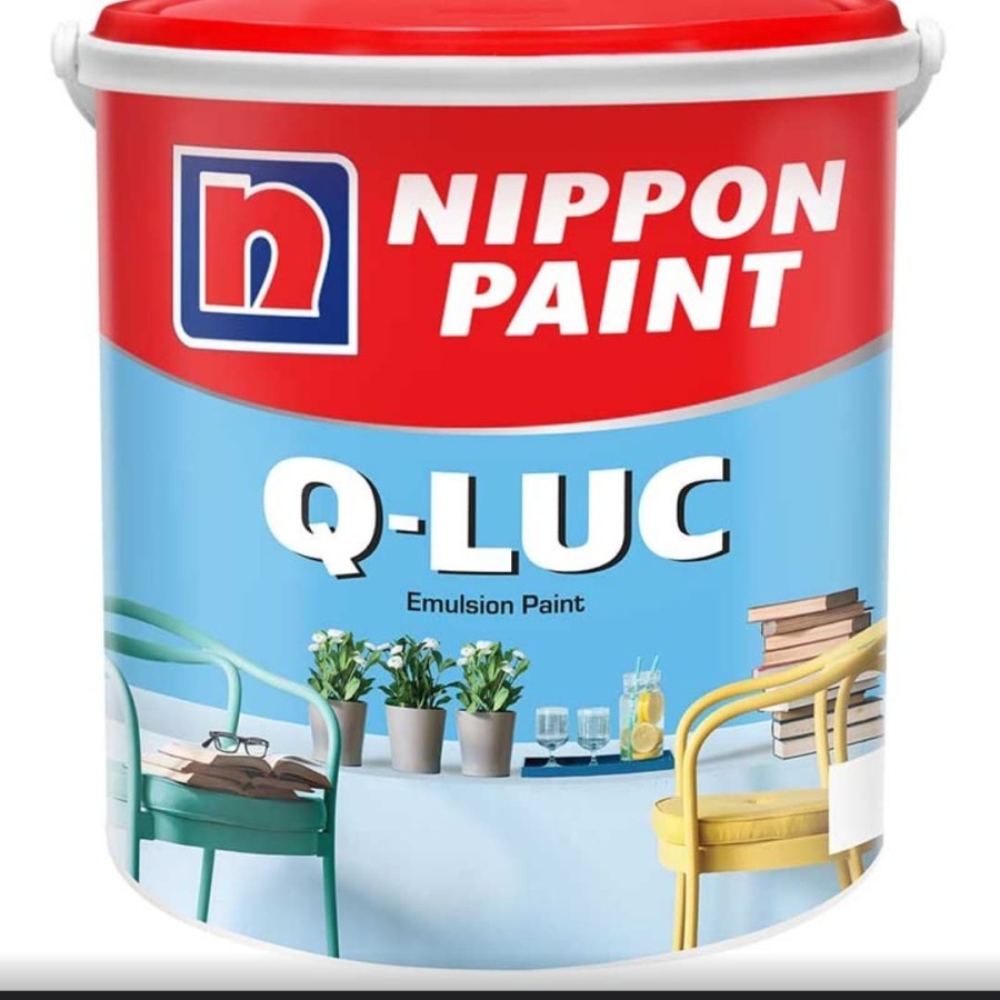 QLUC NIPPON - 5kg - Cat Tembok Interior//Cat tembok GALON warna merk QLUC NIPPON PAINT 4,5 Kg