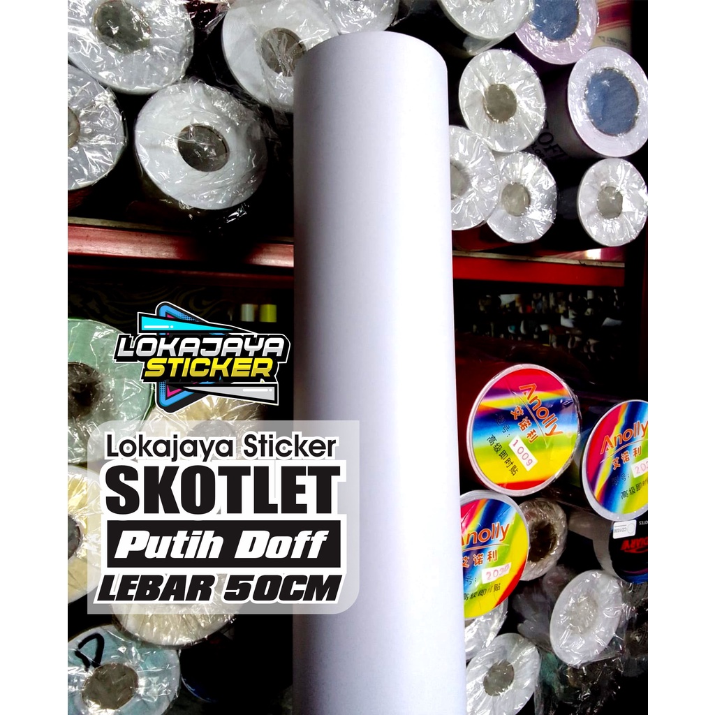 SKOTLET PUTIH DOF LEBAR 50CM
