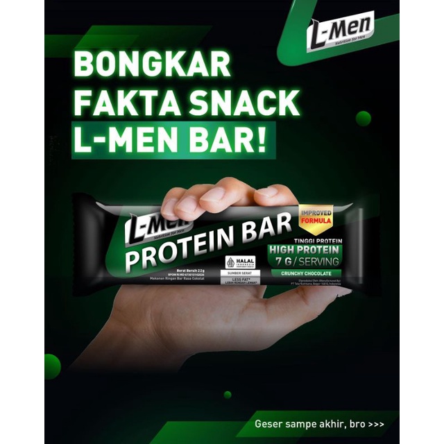 L- Men Isopower / L-Men Bar / L-men Protein Crunch BBQ Beef L-Men High Protein Crunch BBQ Beef