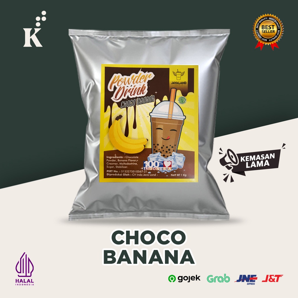 Bubuk Minuman Bubble Powder Drink Choco Banana ORIGINAL Javaland 1kg