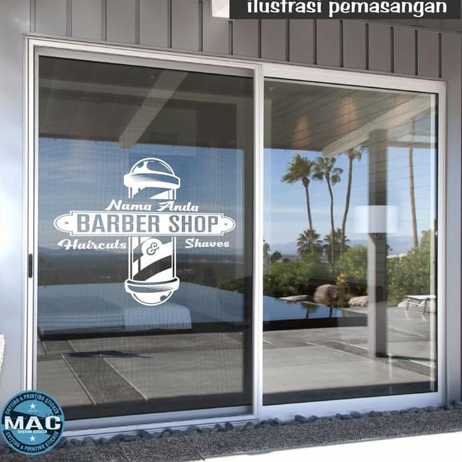 

[COD] CUTTING STICKER BARBERSHOP - BISA CUSTOM NAMA ANDA 57
