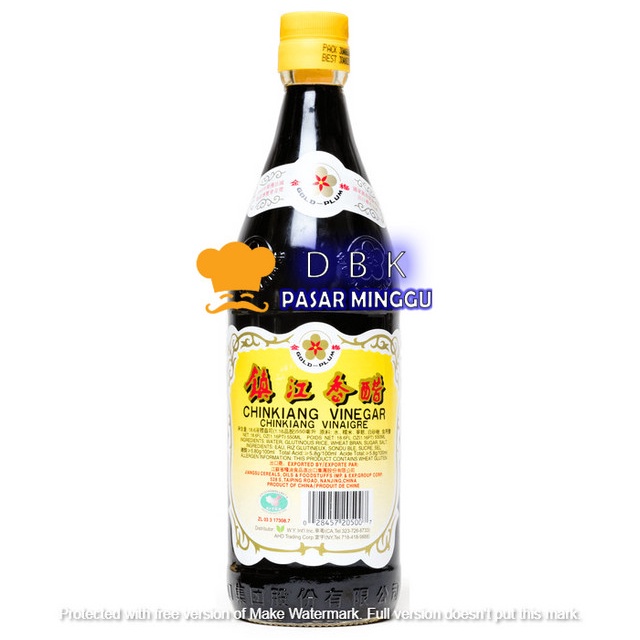 

Cuka Hitam Black Vinegar ChinKiang Gold-Plum 550ml