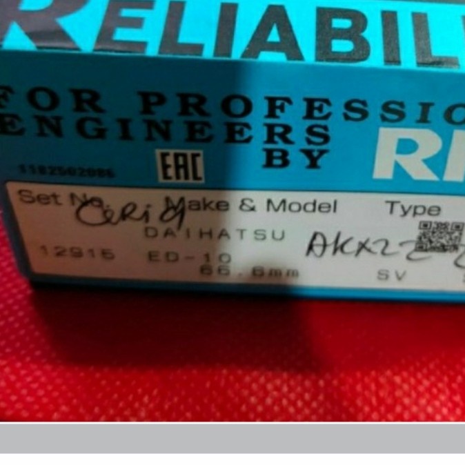 ring seher piston seker daihatsu CERIA RIK jepang