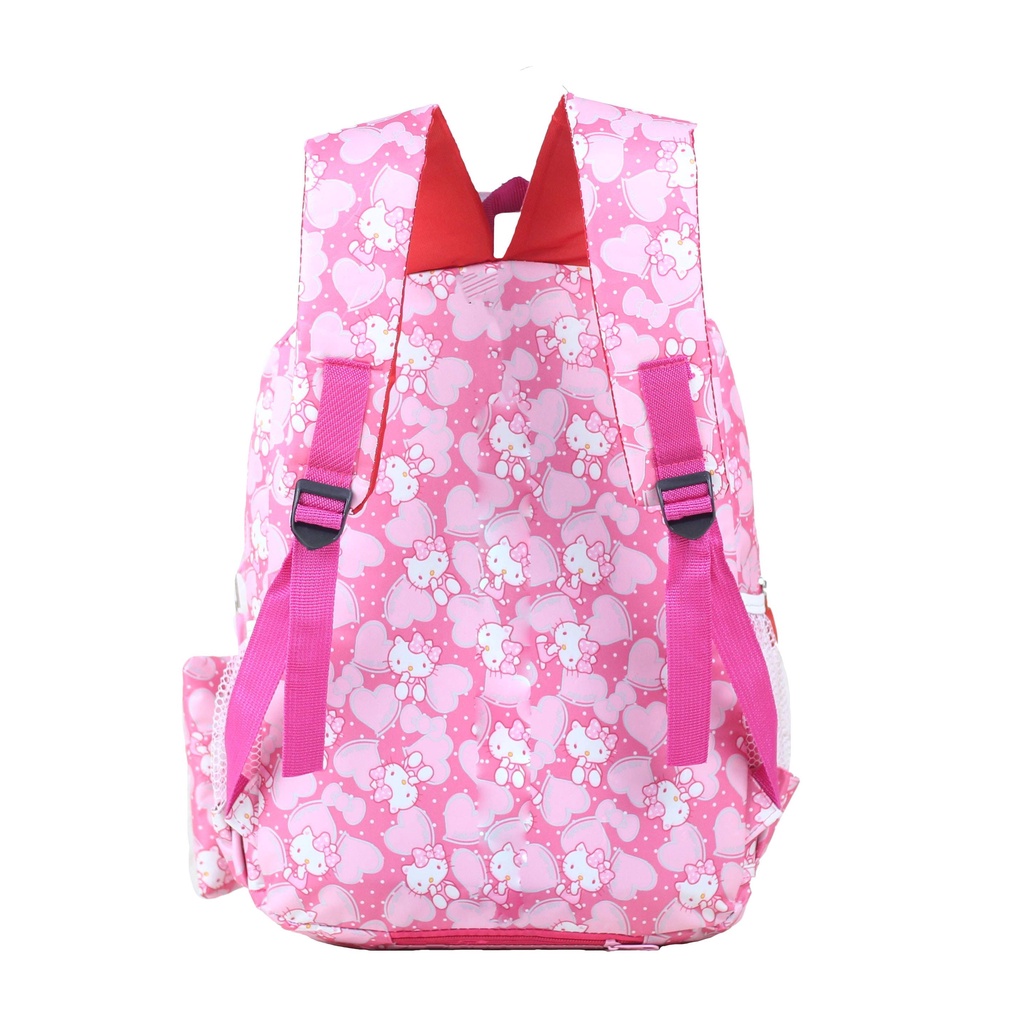 Tas Ransel Anak Perempuan TK SD  Hello Kitty Pony Unicorn Style Tas Sekolah Import Bonus Tempat Pensil Raincover Ukuran Compact Ngaji Les TPA TPQ Keren Cantik Ransel Backpack Gendong Cewek Unicorn Kuda Hello Kitty Pony Lucu Imut