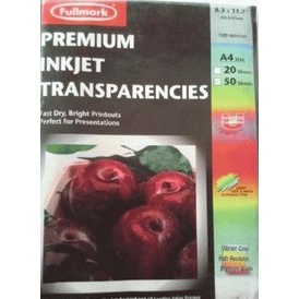 

Transparencies - Fullmark Premium Inkjet Transparencies A4