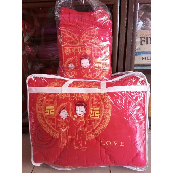 Sprei RUMBAY+Bedcover Chinese Wedding