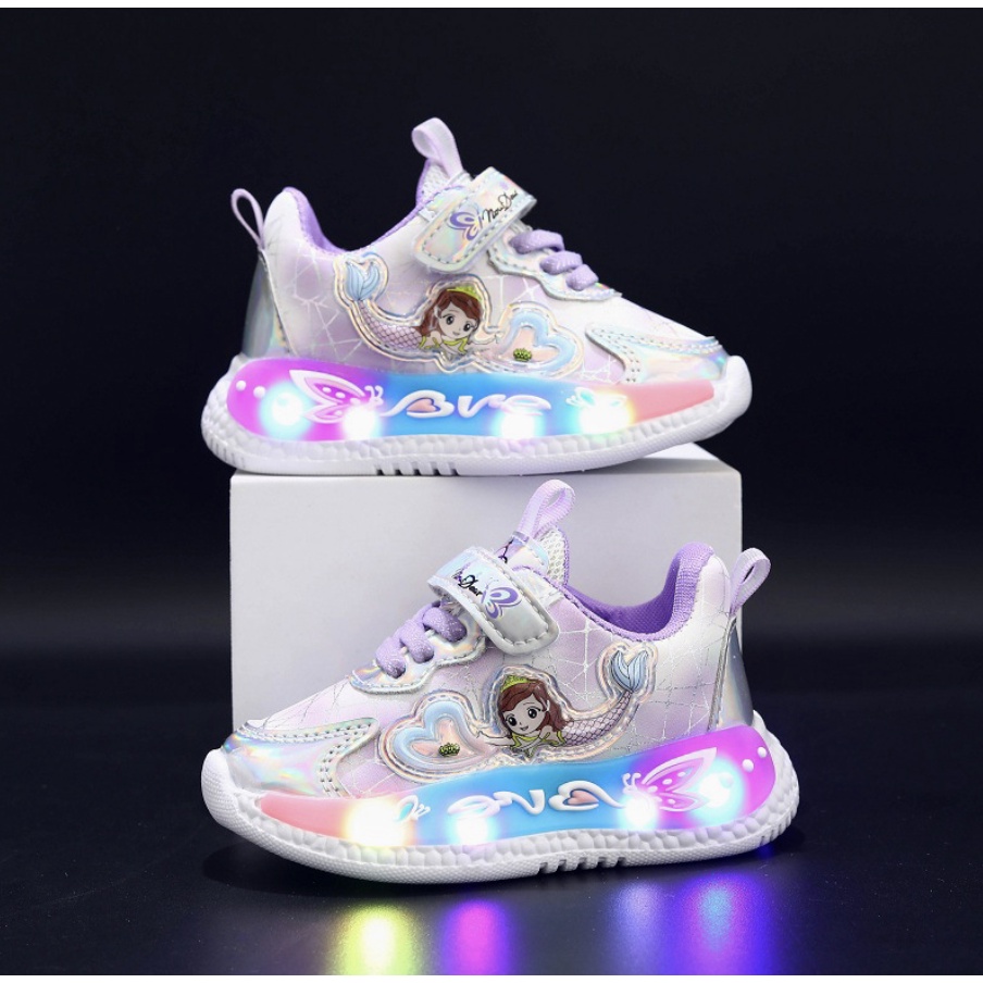 babyfit SOFEYA sepatu lampu LED sneakers anak perempuan import sepatu sekolah casual gs-0515r