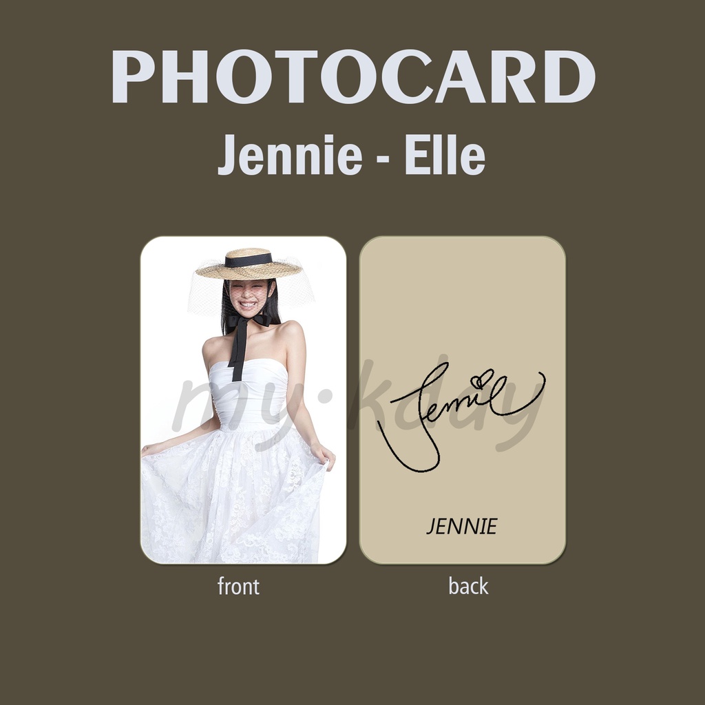 PC-1148, Photocard Jennie Blackpink E ll e 2 sisi