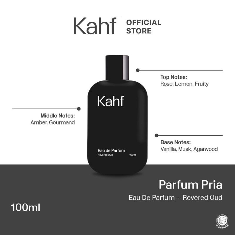 KAHF Parfum Pria Eau De Parfum Revered Oud 100ml