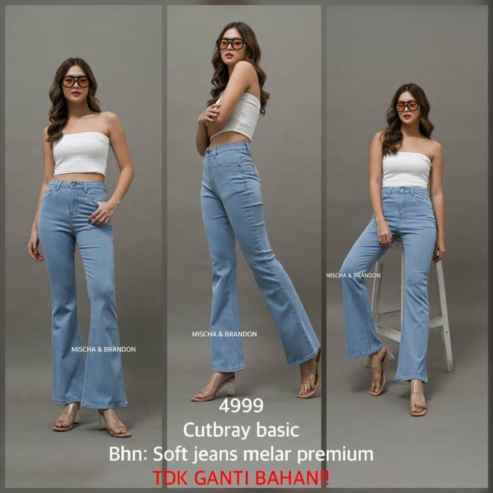 #0111 MISCHA BRANDON CUTBRAY JEANS HIGHWAIST BASIC