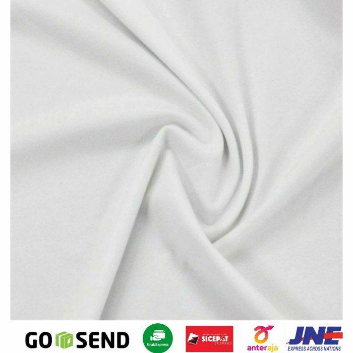 Kain Kain Sprei Meteran Microtex Polos Putih Kain Background 120Gsm