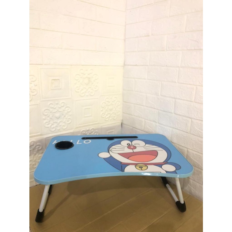 Meja Belajar Lipat Meja Belajar Anak Motif Karakter Gambar Ukuran 50 x 30 x 28 cm-Doraemon