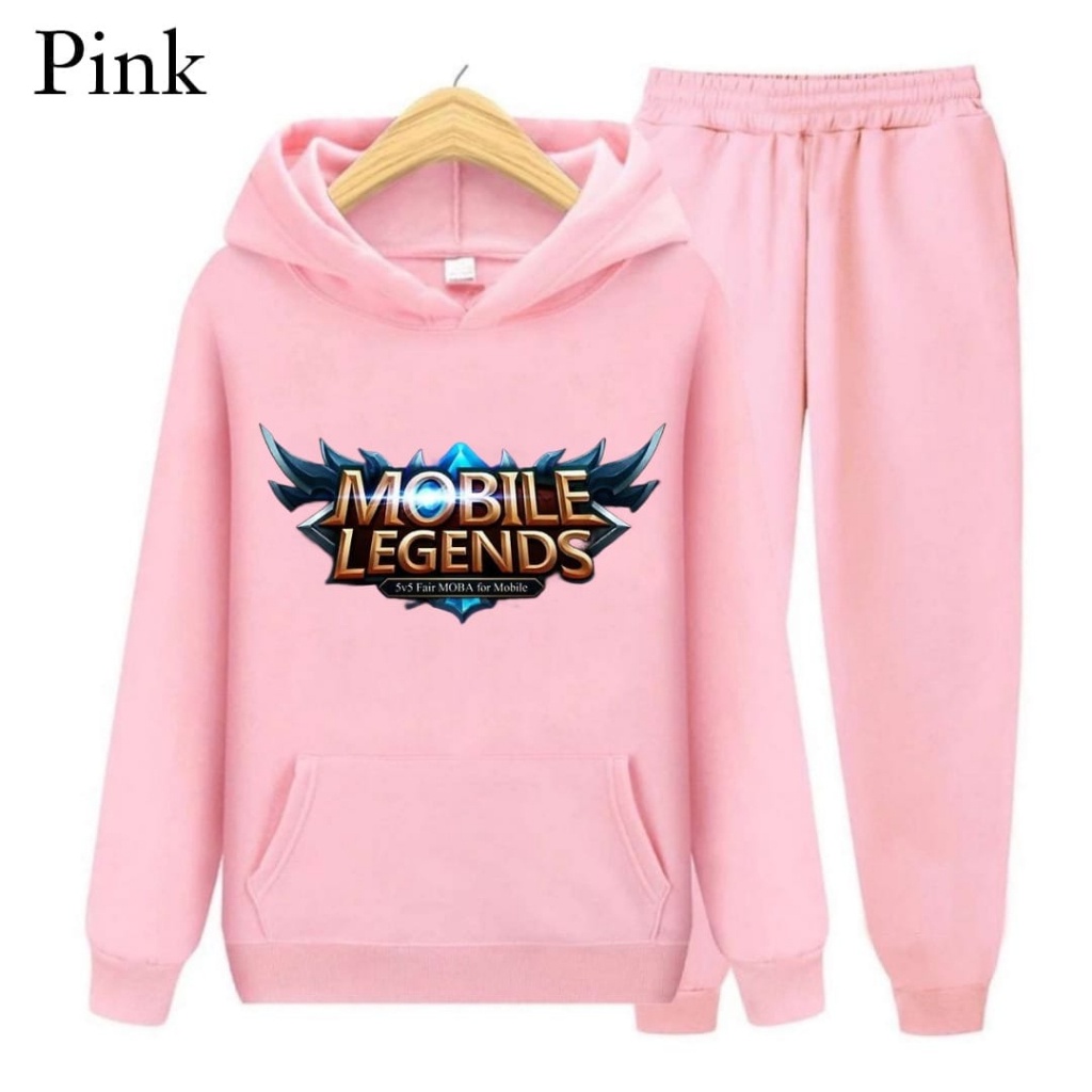 Hzl_outfit Setelan Hoodie Sweater Anak Logo Mobile Legend/Hoodie Setelan Anak