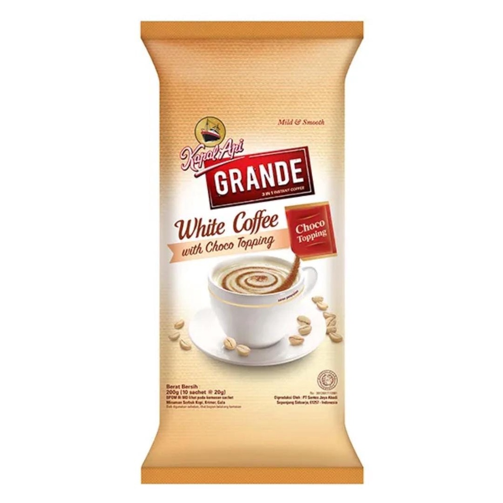 

Kapal Api Grande White Coffee isi 10 Sachet x 20 Gr - Kopi