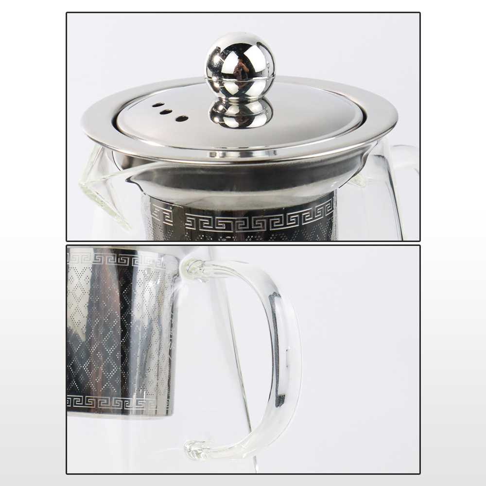 One Two Cups Teko Pitcher Teh Chinese Teapot Maker Glass - TP-761