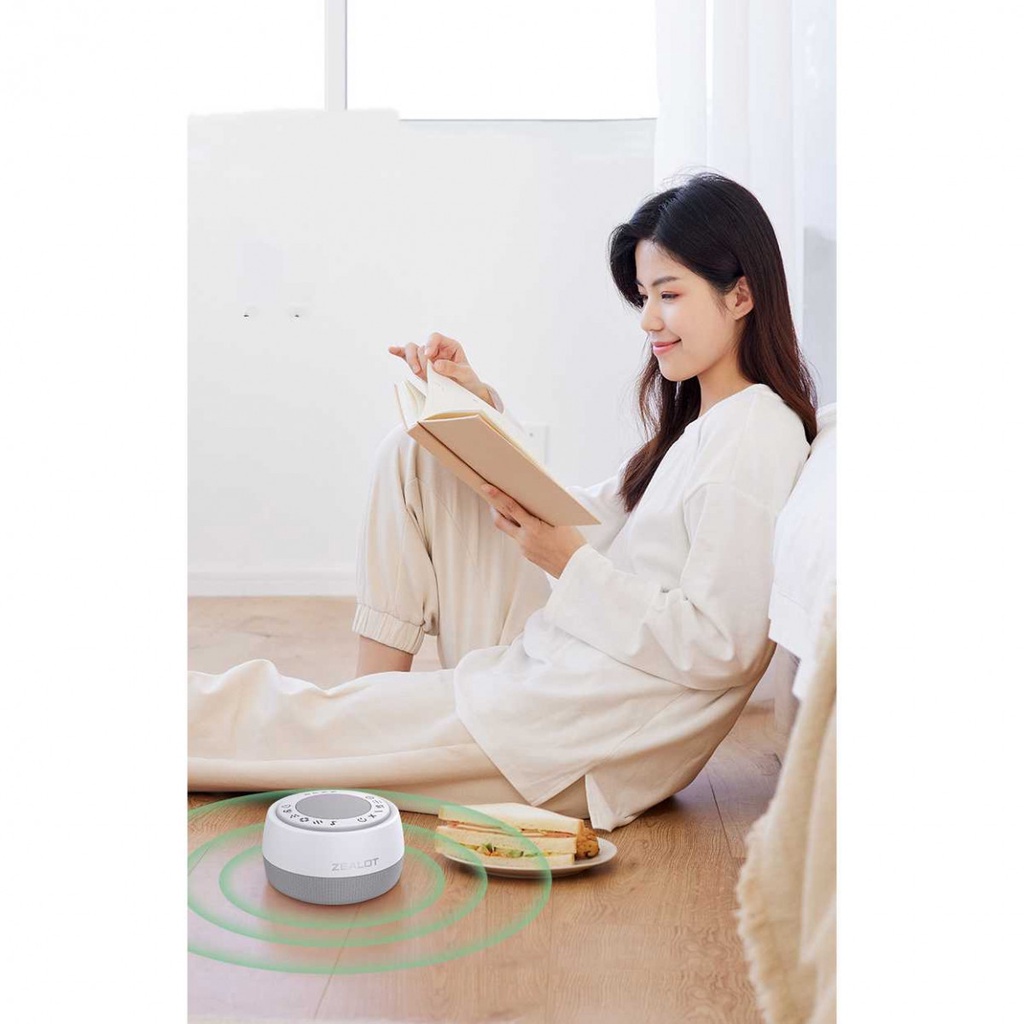 Speaker Bluetooth Portable White Noise Lampu Tidur Timer Rechargeable