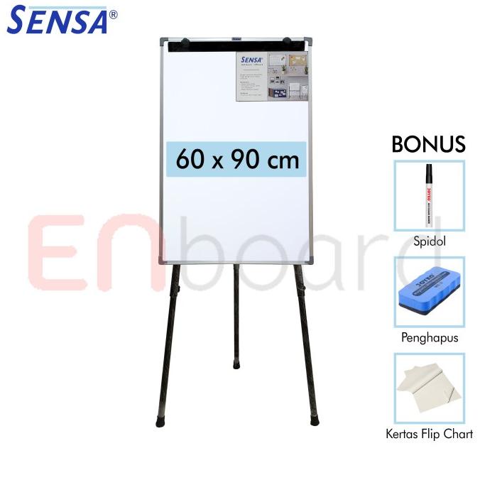 

Flip Chart / Flipchart / Papan Presentasi Non Magnet Sensa 60 x 90 cm