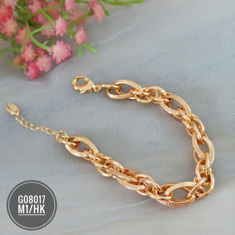 Gelang tangan yaxiya rantai gold mewah G08017
