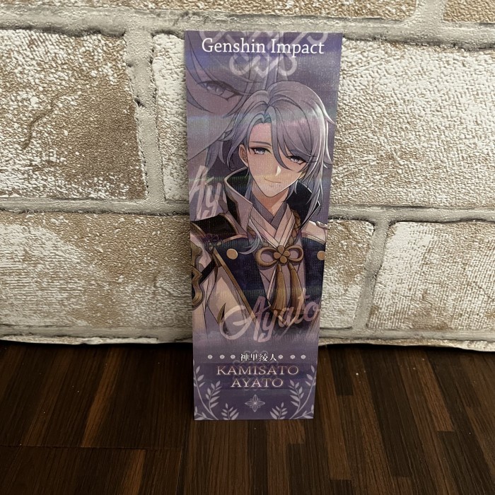 

Card Fanmerch Cn Genshin Ayato Postcard & Holo Ticket