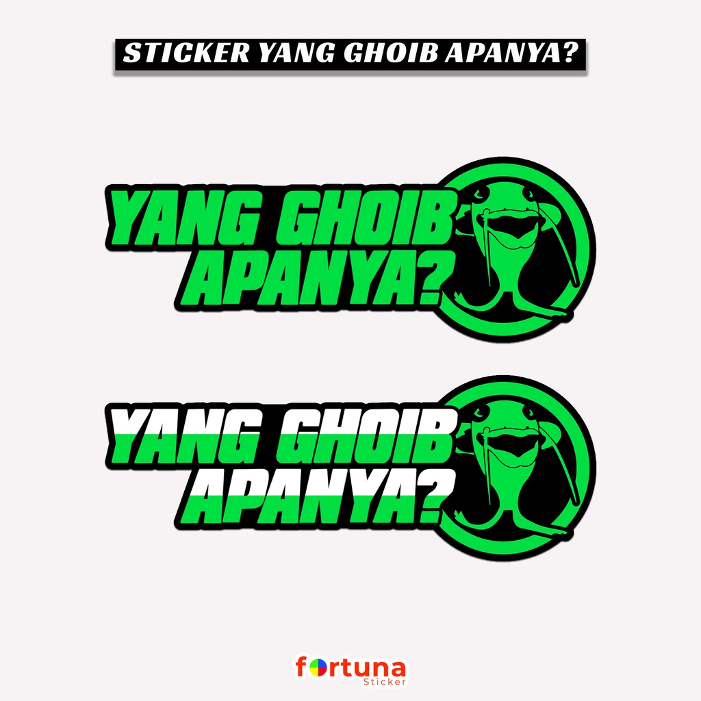 Sticker Apanya Yang Ghoib Stiker Yang Ghoib Apanya Vinyl Cutting