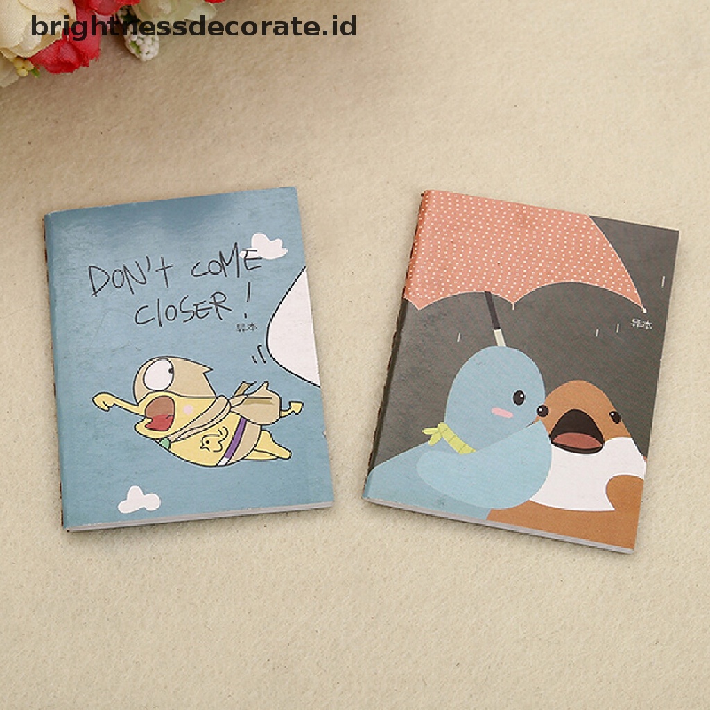 [Birth] 1pc Mini Lucu Kartun Notebook Handy Pocket Notepad Kertas Jurnal Diary Portable [ID]