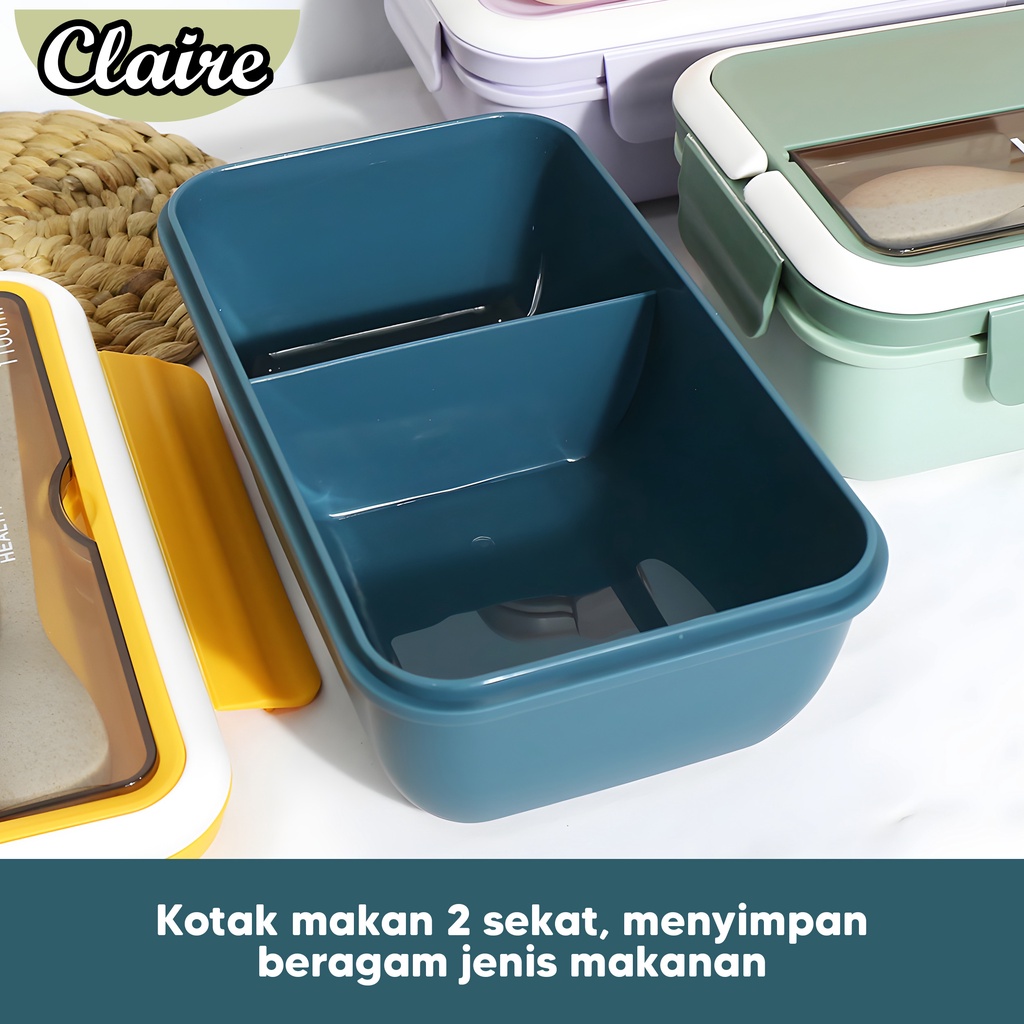 LUNCH BOX TERBARU / KOTAK MAKAN DUA SEKAT / KOTAK MAKAN BPA FREE